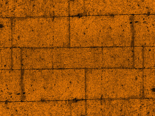 Abstract grunge orange stone wall distressed texture as background