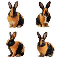 Fototapeta premium Harlequin Rabbit Portrait