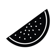Watermelon slice Isolated With White Background