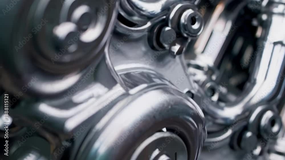 Poster elegance of engine components showcasing simple design and functionality