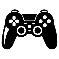Game Controller Silhouette Vector & Gaming Device Icon