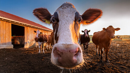 Neugierige K&uuml;he