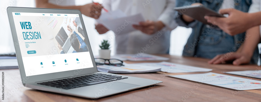 Poster website design software provide brisk template for online retail business and e-commerce