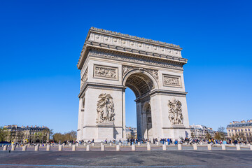 L' Arc de triomphe de Paris en France