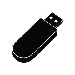 usb drive silhouette art