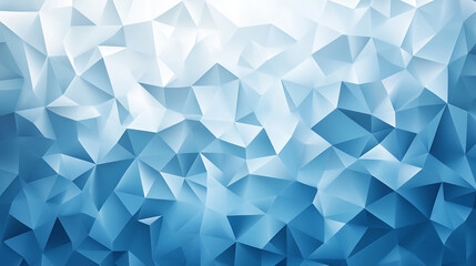Obraz premium Abstract blue and white polygonal pattern background with geometric shapes and light gradient