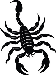 Scorpion vector silhouette illustration