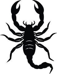 Scorpion vector silhouette illustration