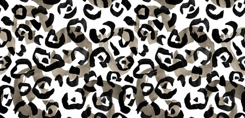 Leopard and zebra pattern design, illustration background, brown leopard and zebra design pattern.