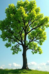 Fototapeta premium A bunch of isolated tree branches in different directions, foliage, nature