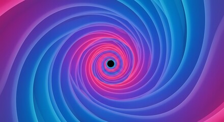 Obraz premium Hypnotic Pink & Blue Vortex: 3D Render AI Generated