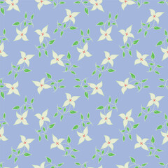 textile design with beautiful flowers pattern image