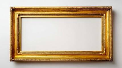 Gold frame on a white background --ar 16:9 --v 7 Job ID: af76ad1d-d906-4844-b024-e962b0ed94c8