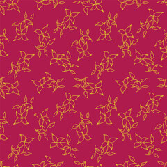 textile design with small flowers pattern image