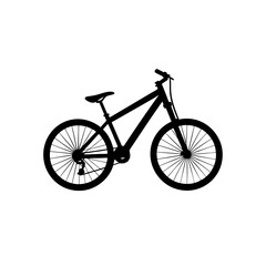 Obraz premium Mountain Bike Riding Silhouette