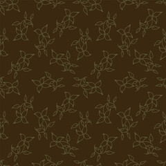 textile design with small flowers pattern image
