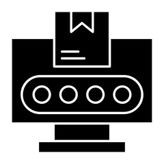 Fototapeta premium Conveyor Belt Icon