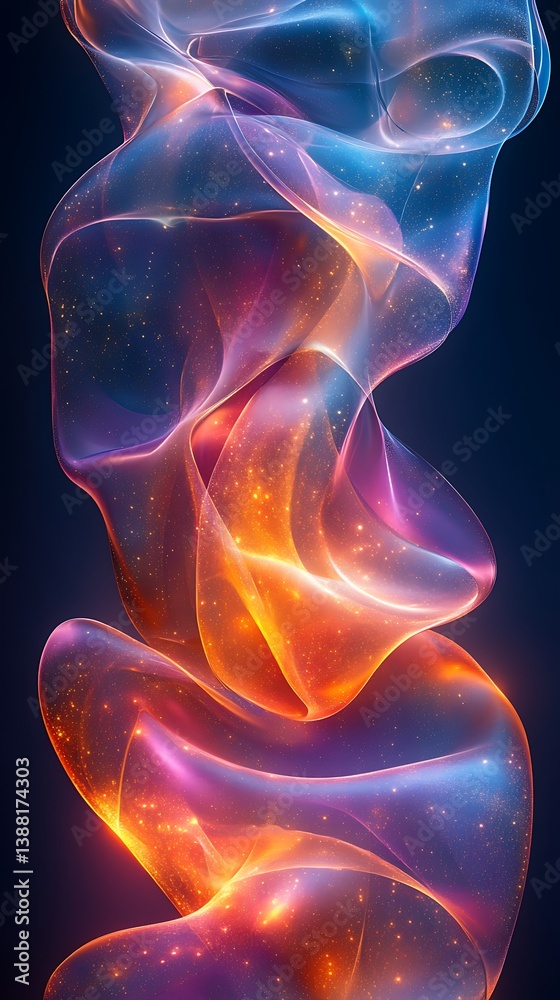 Wall mural stunning flowing abstract texture pattern high resolution picture