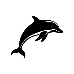 Fototapeta premium dolphin isolated on white background