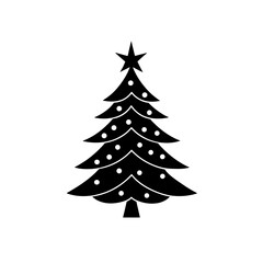 Fototapeta premium christmas tree vector illustration