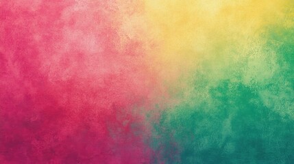 Fototapeta premium Soft gradient of pink, yellow, and teal creating a calming and harmonious abstract background that evokes feelings of tranquility and creativity
