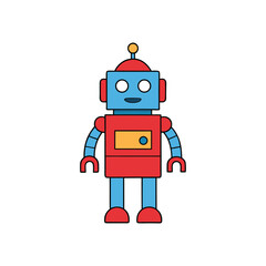 funny cartoon robot