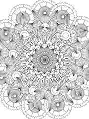 PrintFlowers Coloring Pages For Adules