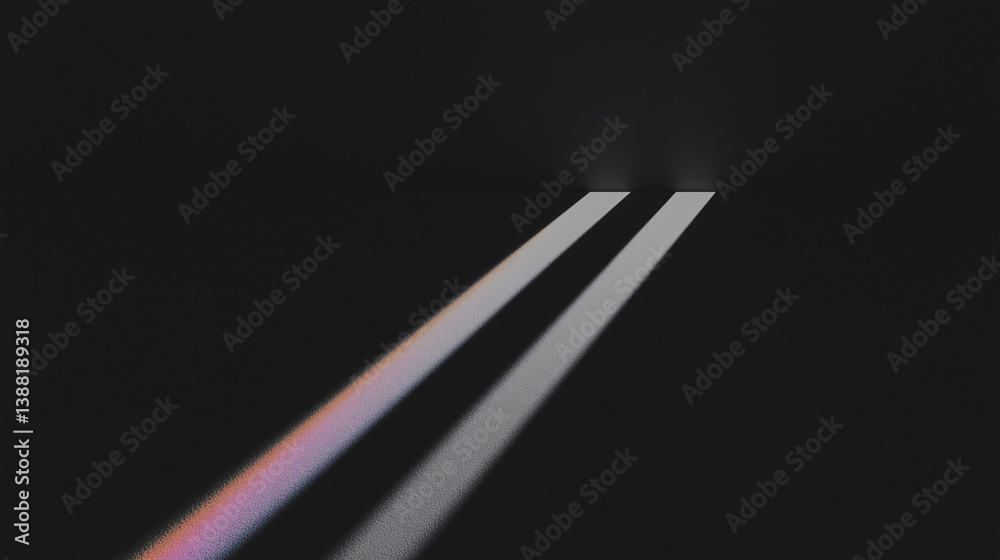 Poster Abstract Highway Lines: Two parallel lines of a highway vanish into the distance, conveying a sense of direction and path, emphasizing both minimalism and abstraction in a thought-provoking aesthetic.