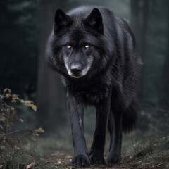 black wolf