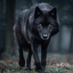 black wolf