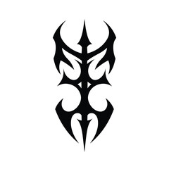 silhouette vector illustration of a Shadow Sigil icon on a white background 