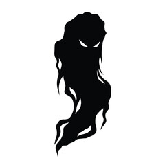Silhouette vector illustration of a Dread Mist icon on a white background 