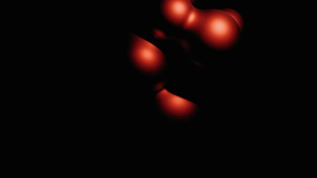 abstract red bubble background