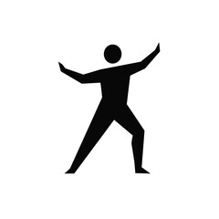 Silhouette vector illustration of a Restless Spirit icon on a white background 