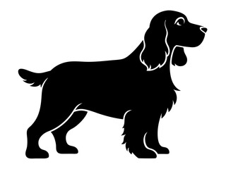 Cockalier Silhouette Vector Design, Dog SVG, Dog Icon