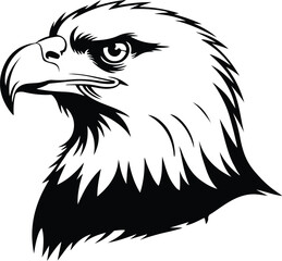 Eagle's Head Vector | Wild Bird, Freedom Symbol Design Eagle Head Silhouette | Bold Bird Vector Icon Set