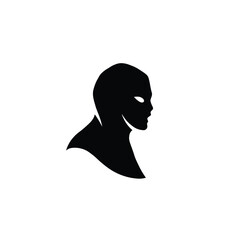 Silhouette vector illustration of a Whispering Darkness icon on a white background 