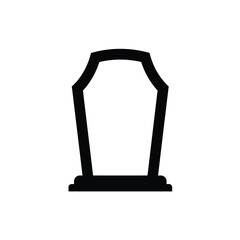 Silhouette vector illustration of a Whispering Tomb icon on a white background