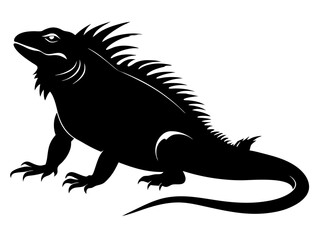 Iguana Silhouette Vector Design, Iguana SVG, Iguana Icon