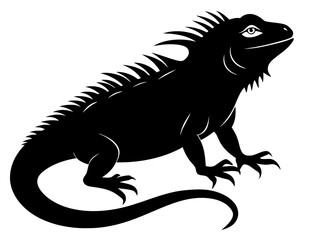 Iguana Silhouette Vector Design, Iguana SVG, Iguana Icon