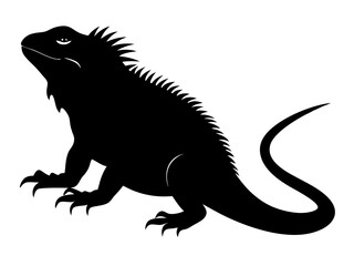 Iguana Silhouette Vector Design, Iguana SVG, Iguana Icon