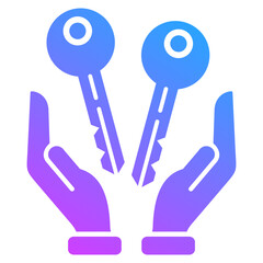 Merger And Acquisition Icon Symbol Glyph Gradient