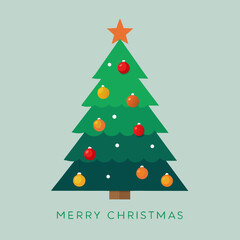 christmas tree vector illustration