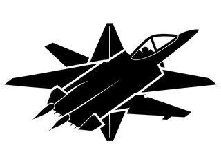 Jet Fighter Silhouette Vector Design, Jet Fighter SVG, Jet Fighter Icon