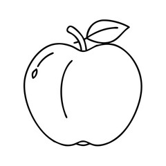 velvet apple icon, velvet apple line art - simple line art of velvet apple, perfect for velvet apple logos and icons