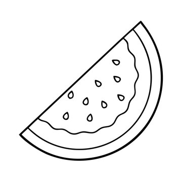 recommend clip art: watermelon icon, watermelon line art - simple line art of watermelon, perfect for watermelon logos and icons