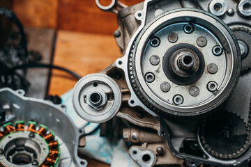 An InDepth Detailed CloseUp of Various Engine Components and Intricate Mechanisms