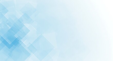 Obraz premium Serene Blue Abstract: Soft Light, Geometric Design AI Generated