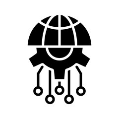 Global Icon. for mobile concept and web design. vector illustration