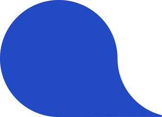 A balloon tag element featuring a rounded circular shape, designed for infographic layouts.